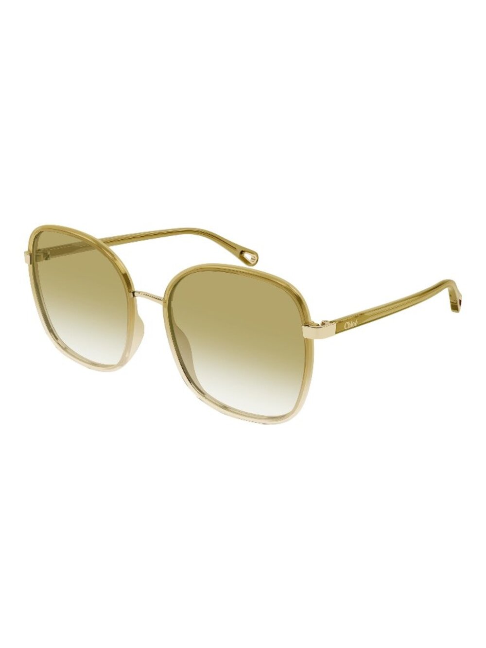 New Chloé Women's Sunglasses Brown Green Lens Injected Frame CH0031S 022 59